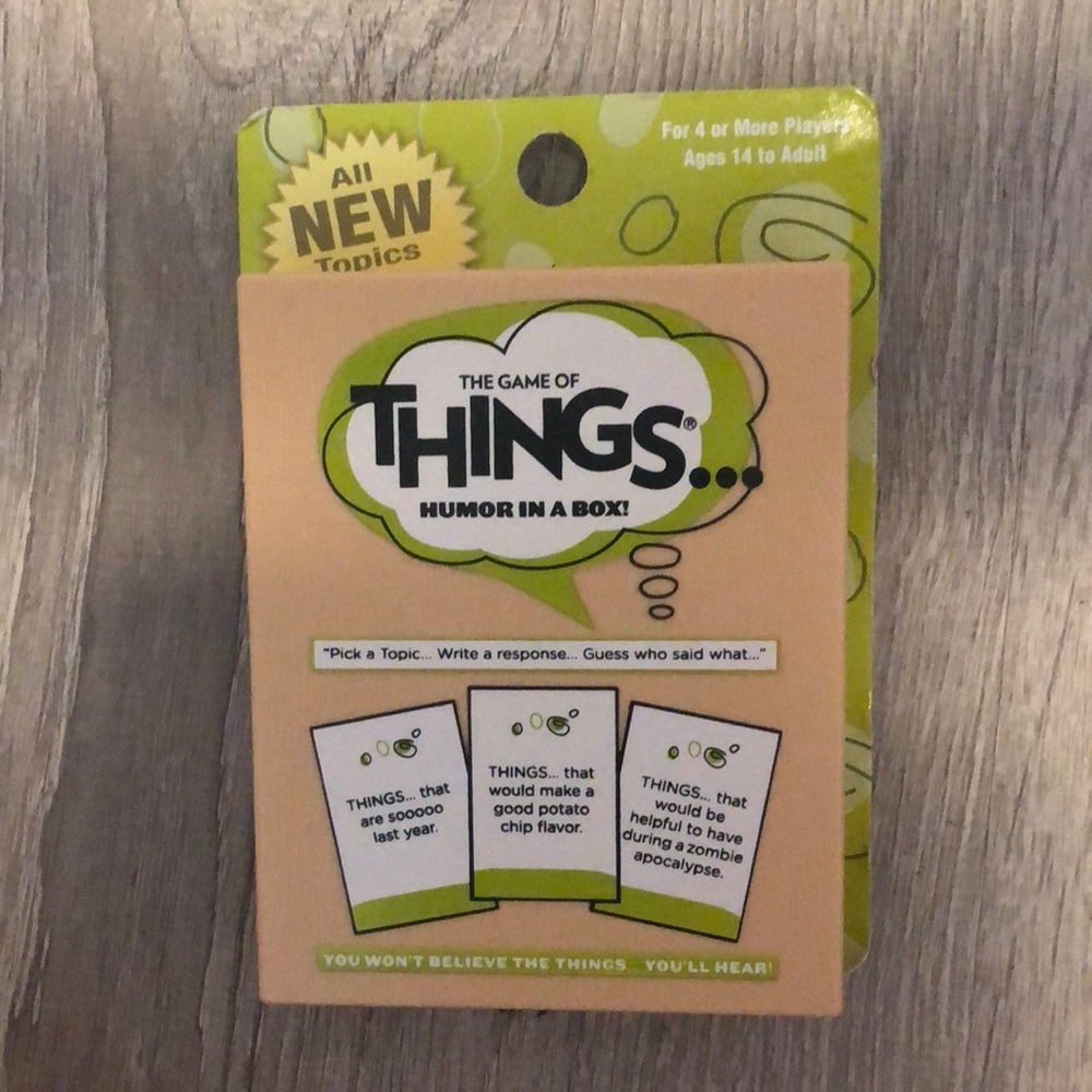 NEW - The Game of THINGS.. Humor in a box!